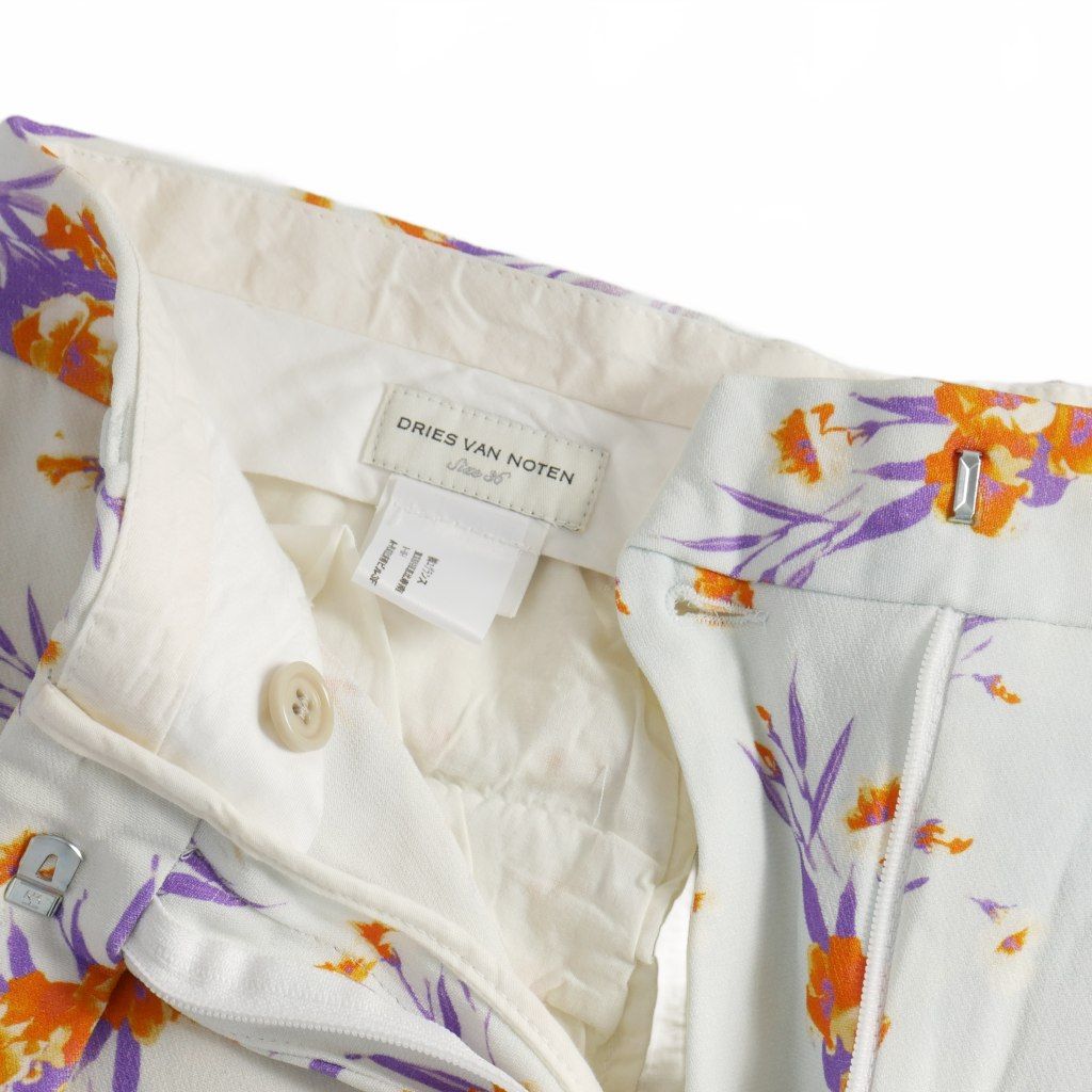 ドリスヴァンノッテン DRIES VAN NOTEN フローラル テーパードパンツ  