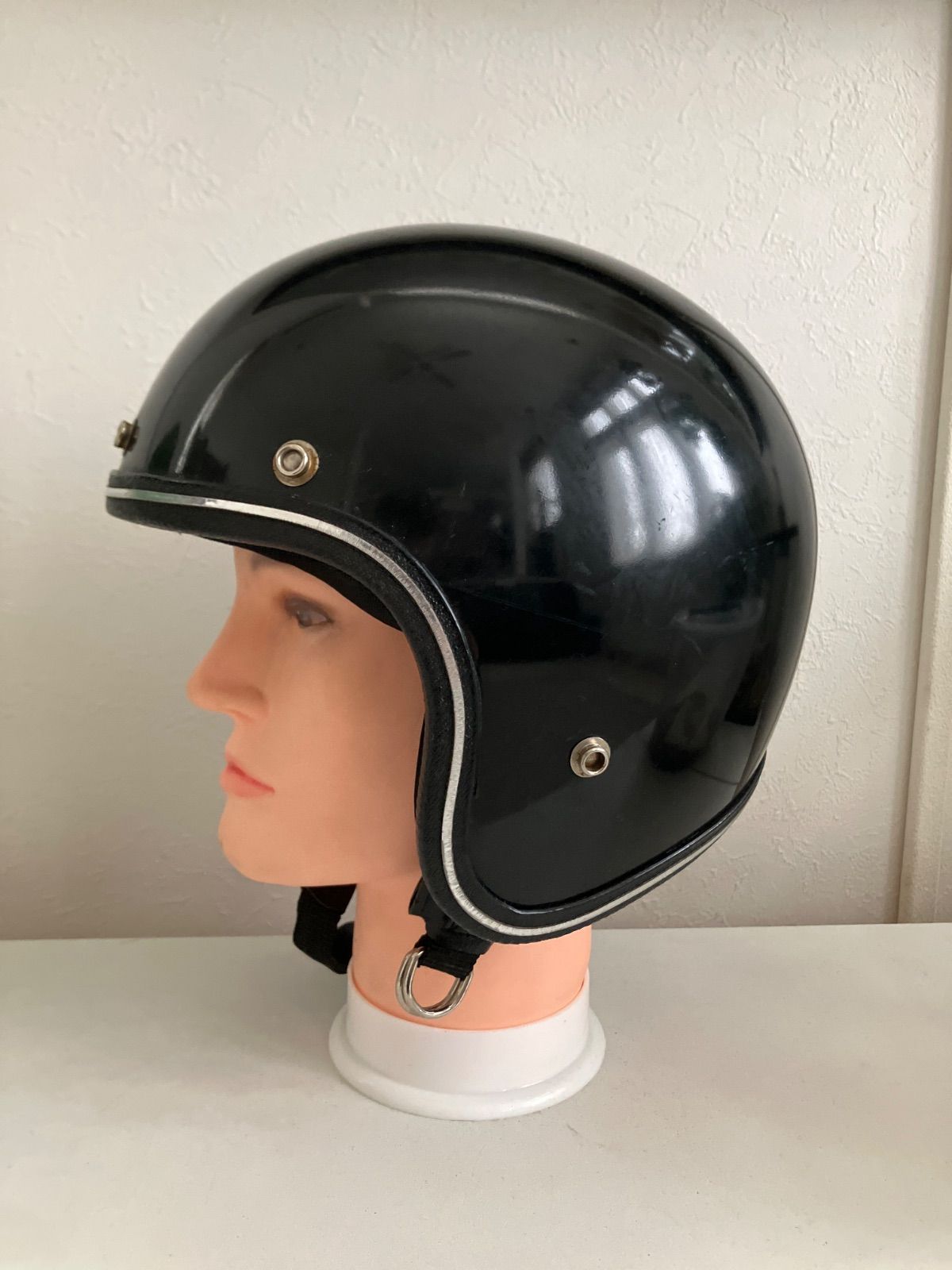 ビンテージヘルメット　GRANT GP-2 黒　ジェットヘルメット　Bell GRANT☆Lサイズ ビンテージヘルメット 1977年製 黒 RG-9
