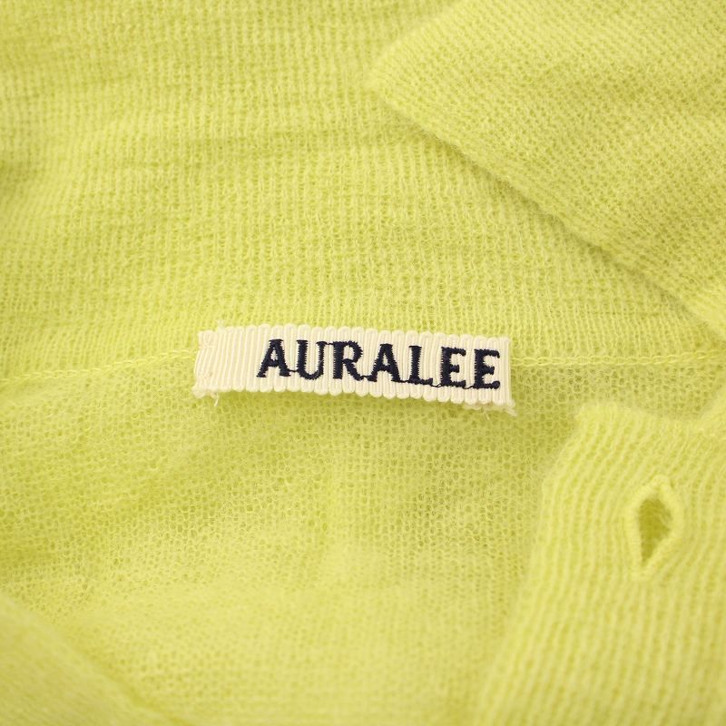 オーラリー AURALEE 25SS KID MOHAIR SHEER KNIT POLO