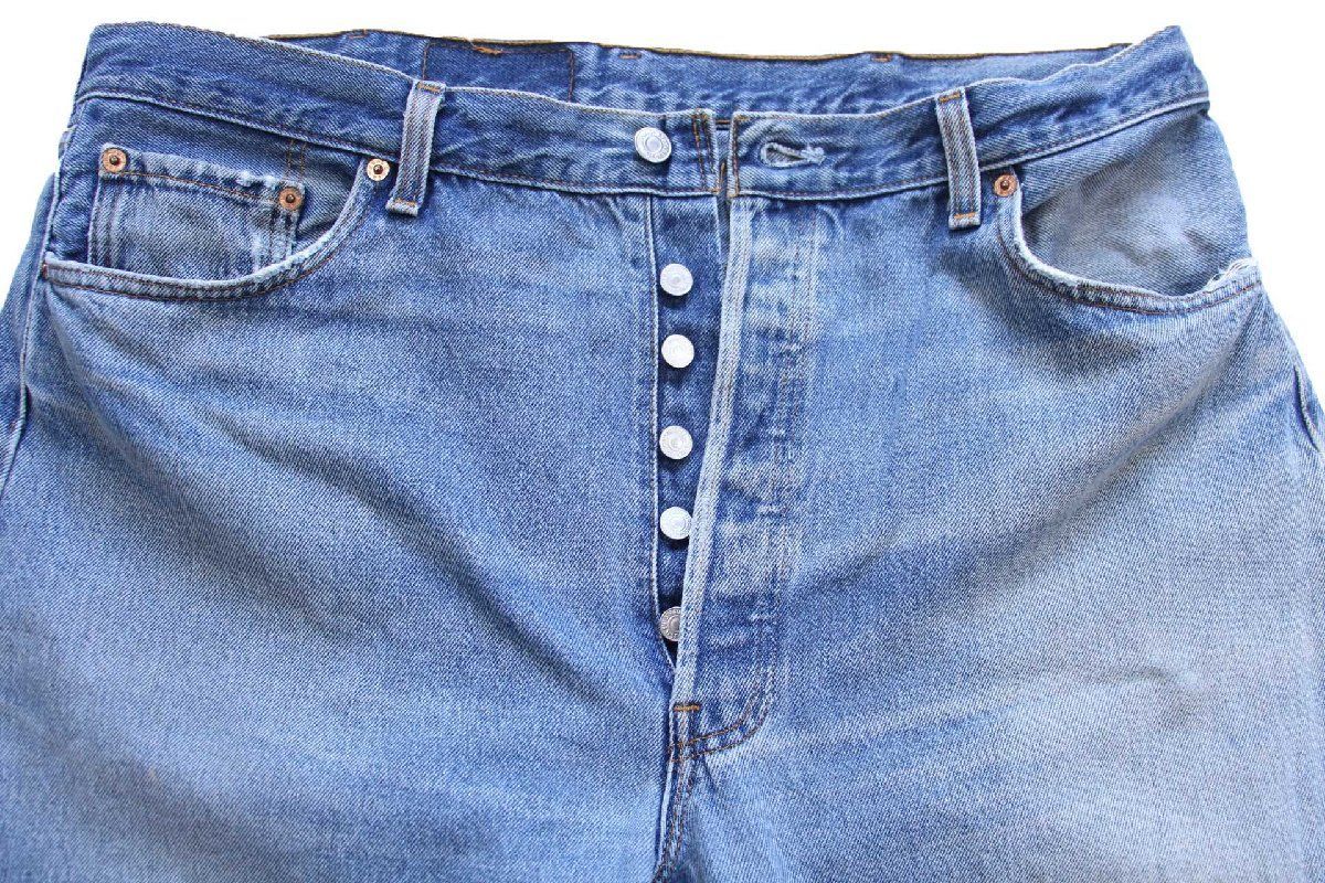 90s USA製 Levi'sリーバイス 501 ダメージ&ペンキ飛び デニム