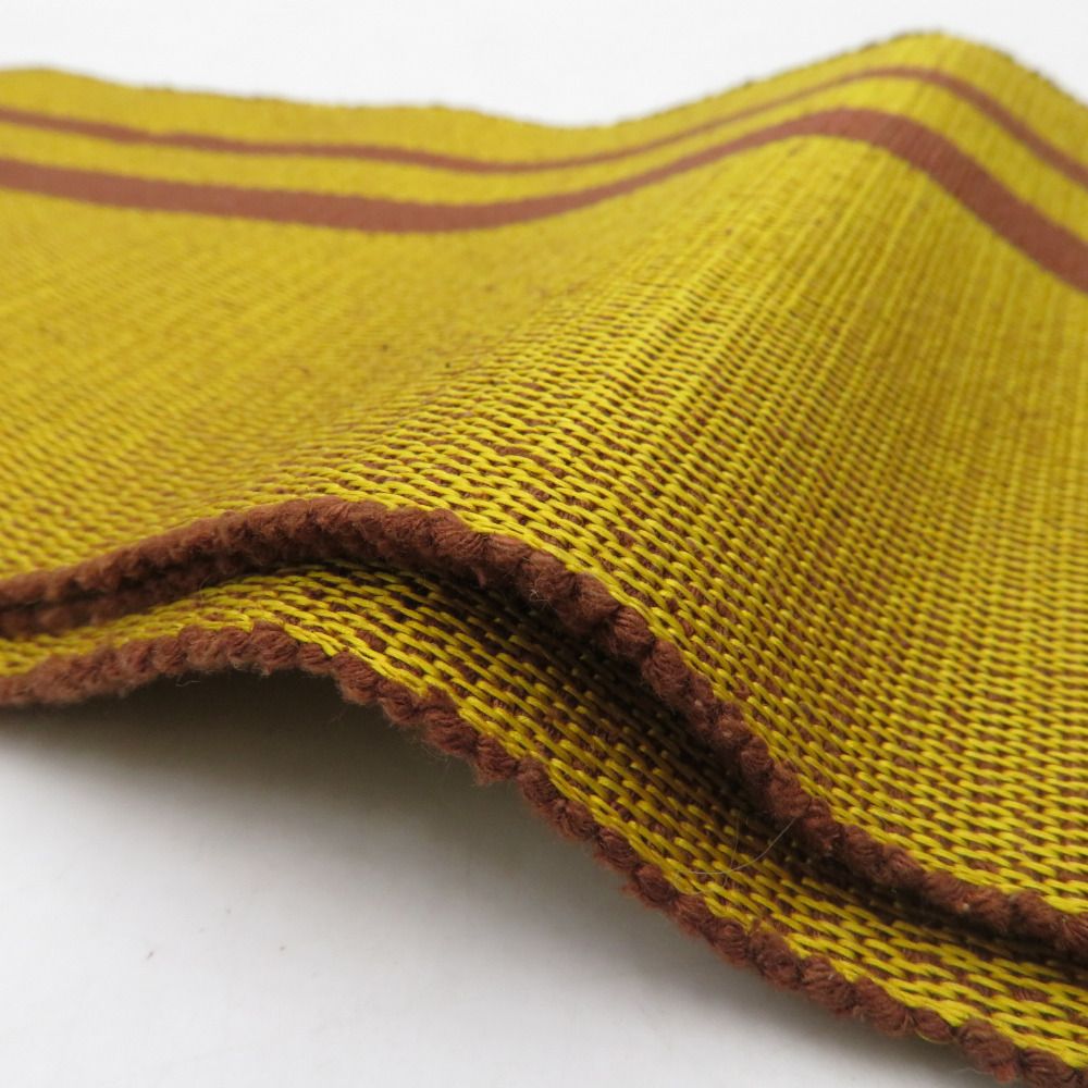 本場黄八丈　半巾帯　黄八 半幅帯 本場黄八丈 正絹 縞柄 織文様 黄色 半巾帯 カジュアル