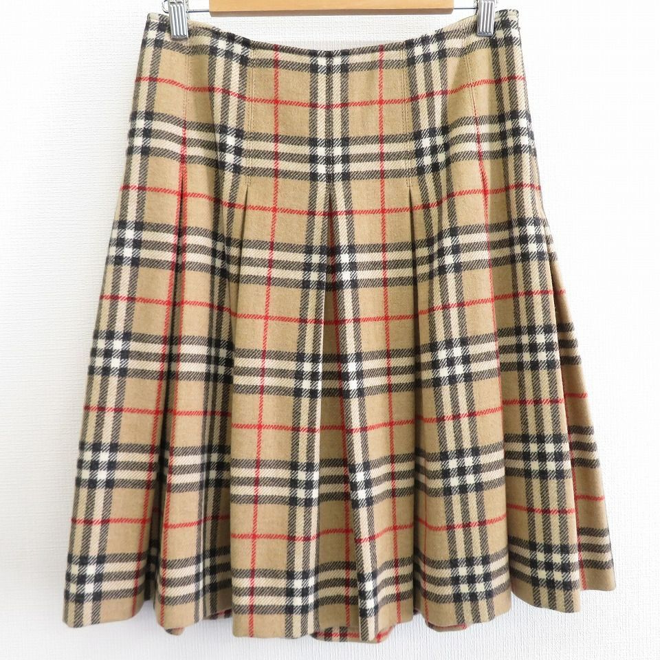 バーバリー BURBERRY スカート プリーツ ノバチェック w907145i - メルカリ