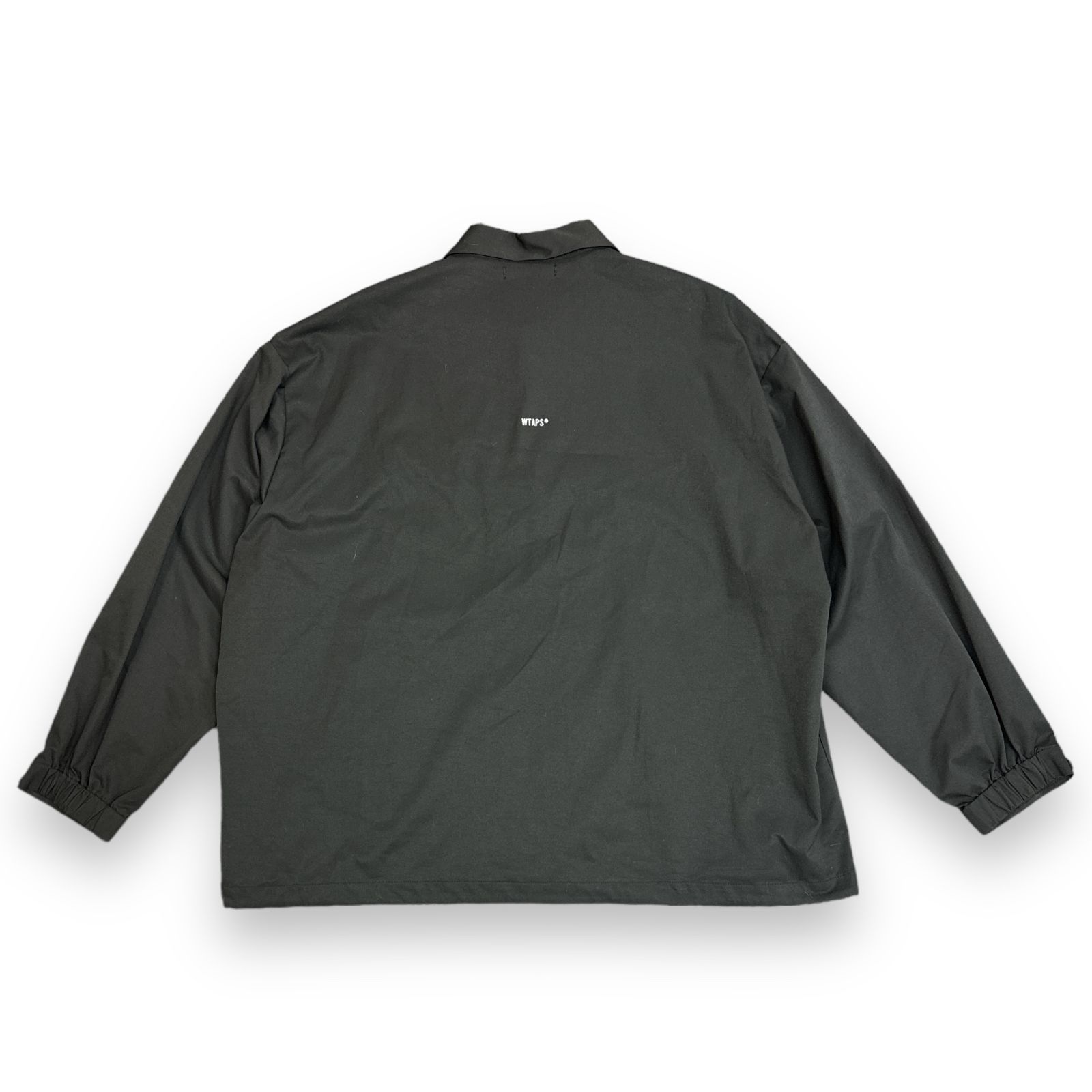 定価38500円 WTAPS 23SS CHIEF JACKET シェフジャケット コーチジャケット ダブルタップス 231TQDT-JKM02  ブラック 4 74065A5