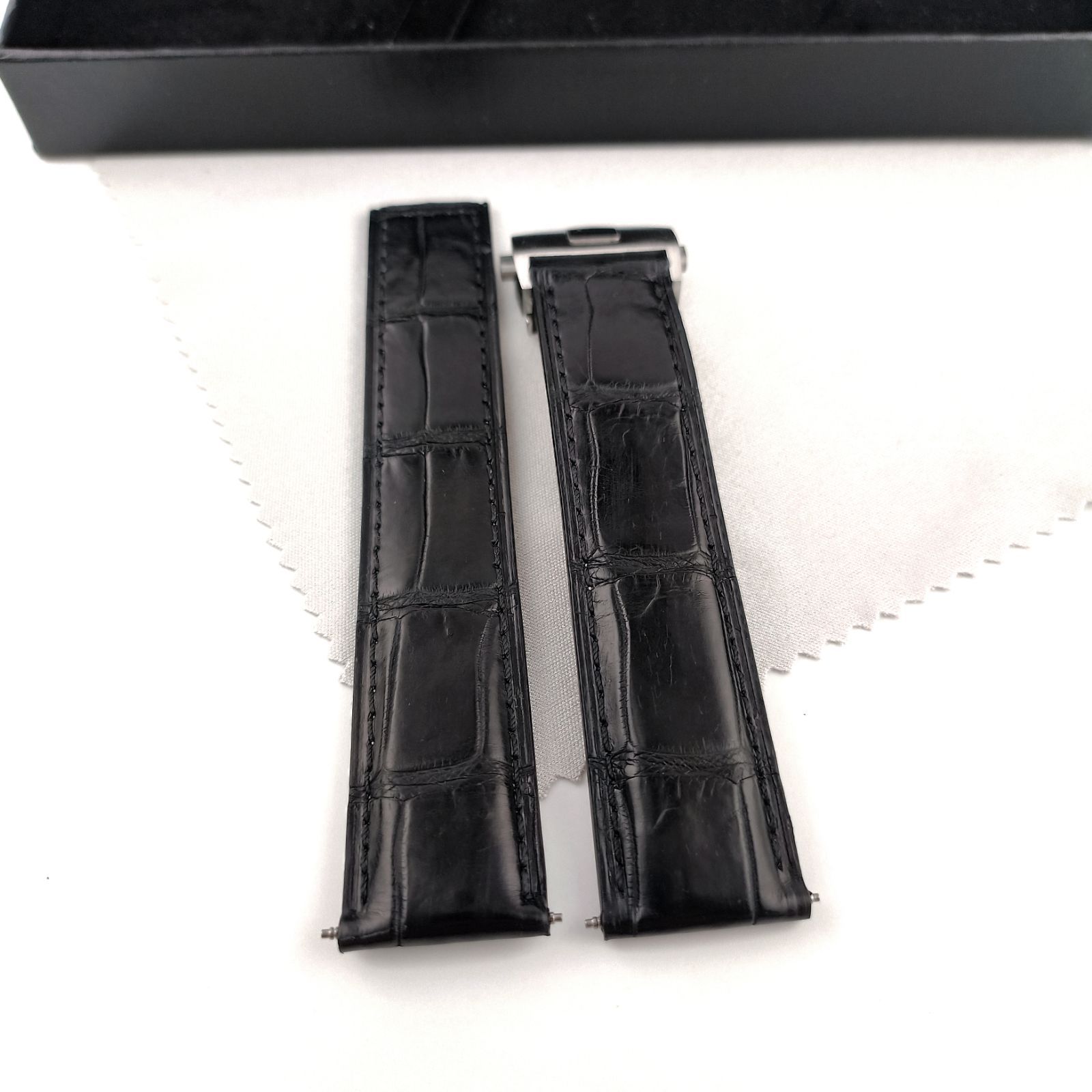 純正　パネライ　黒 レザーベルト 尾錠　純正　ラグ幅約24ミリ 楽天市場】PANERAI パネライ 純正 レザーベルト 黒 Dバックル用