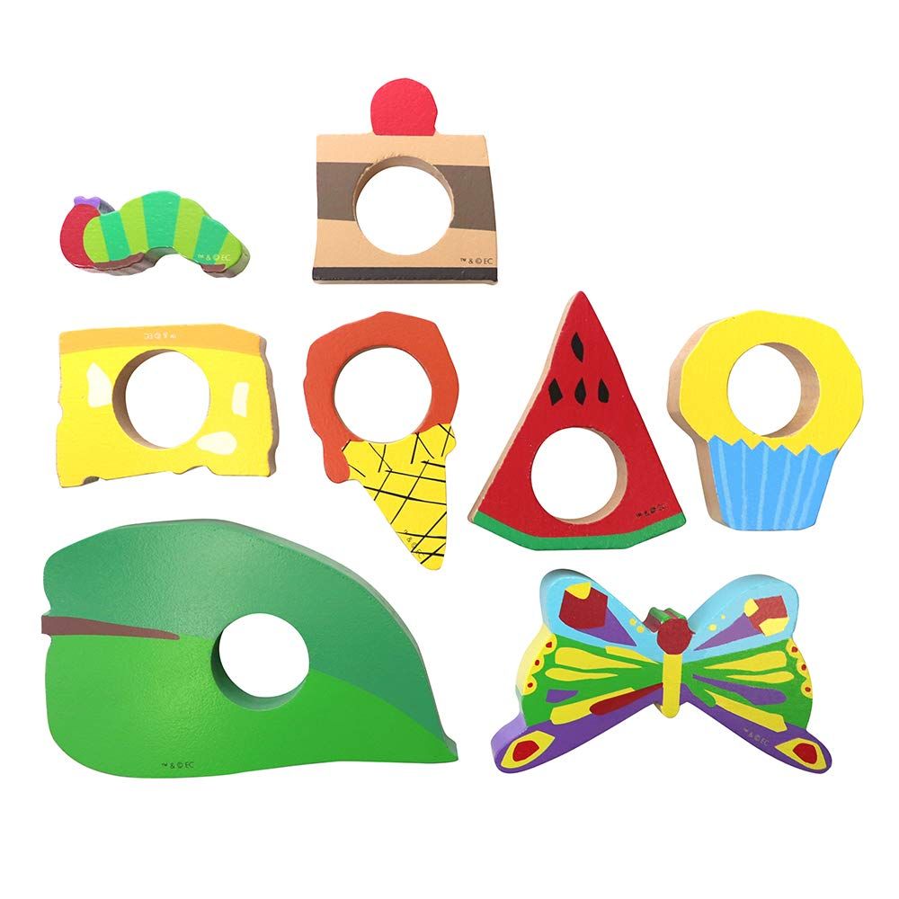 絵本のつみき はらぺこあおむし プレイセット 木製 積み木 おもちゃ