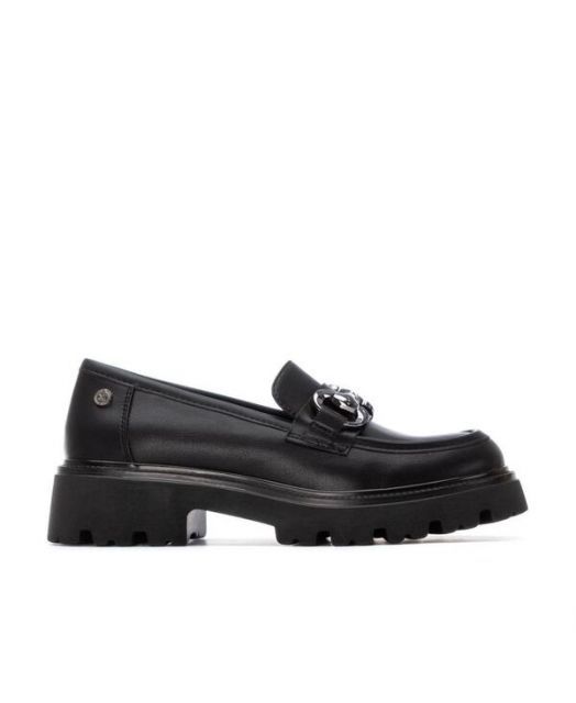 送料無料 キシタイ レディース パンプス シューズ Women s Casual Moccasins By XTI Black