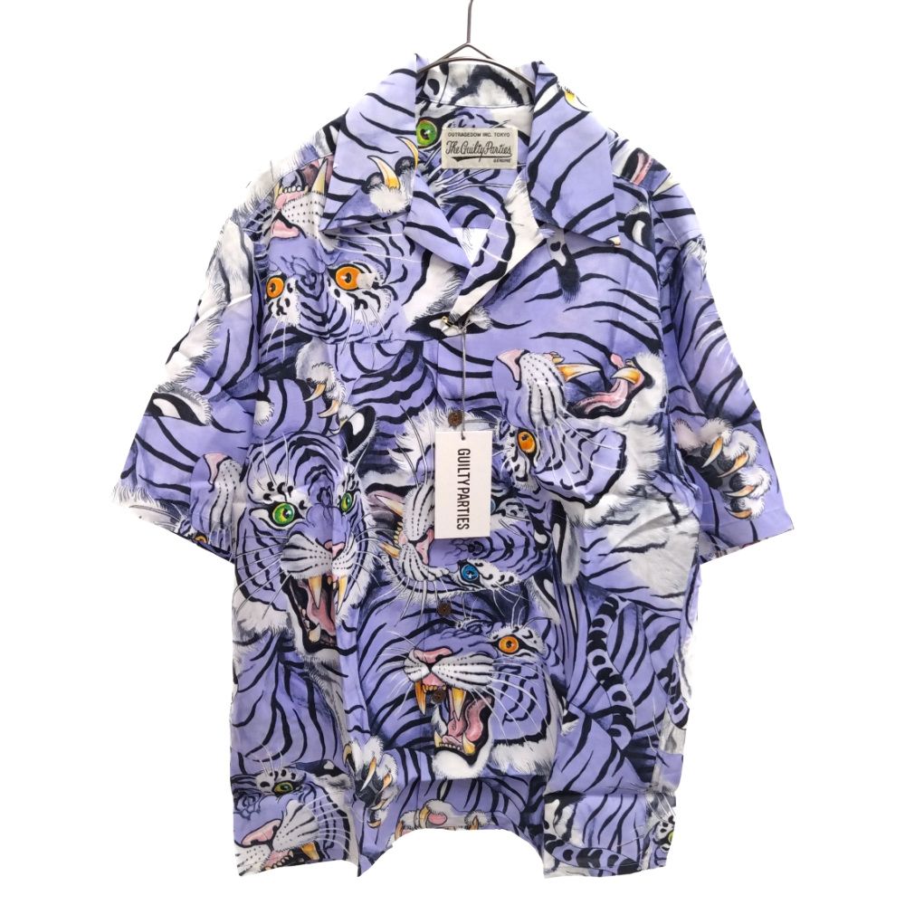 WACKO MARIA (ワコマリア) TIM LEHI | HAWAIIAN SHIRT S/S ハワイアンシャツ アロハシャツ 総柄半袖シャツ  パープル 23SSE-WMS-HI01 - メルカリ