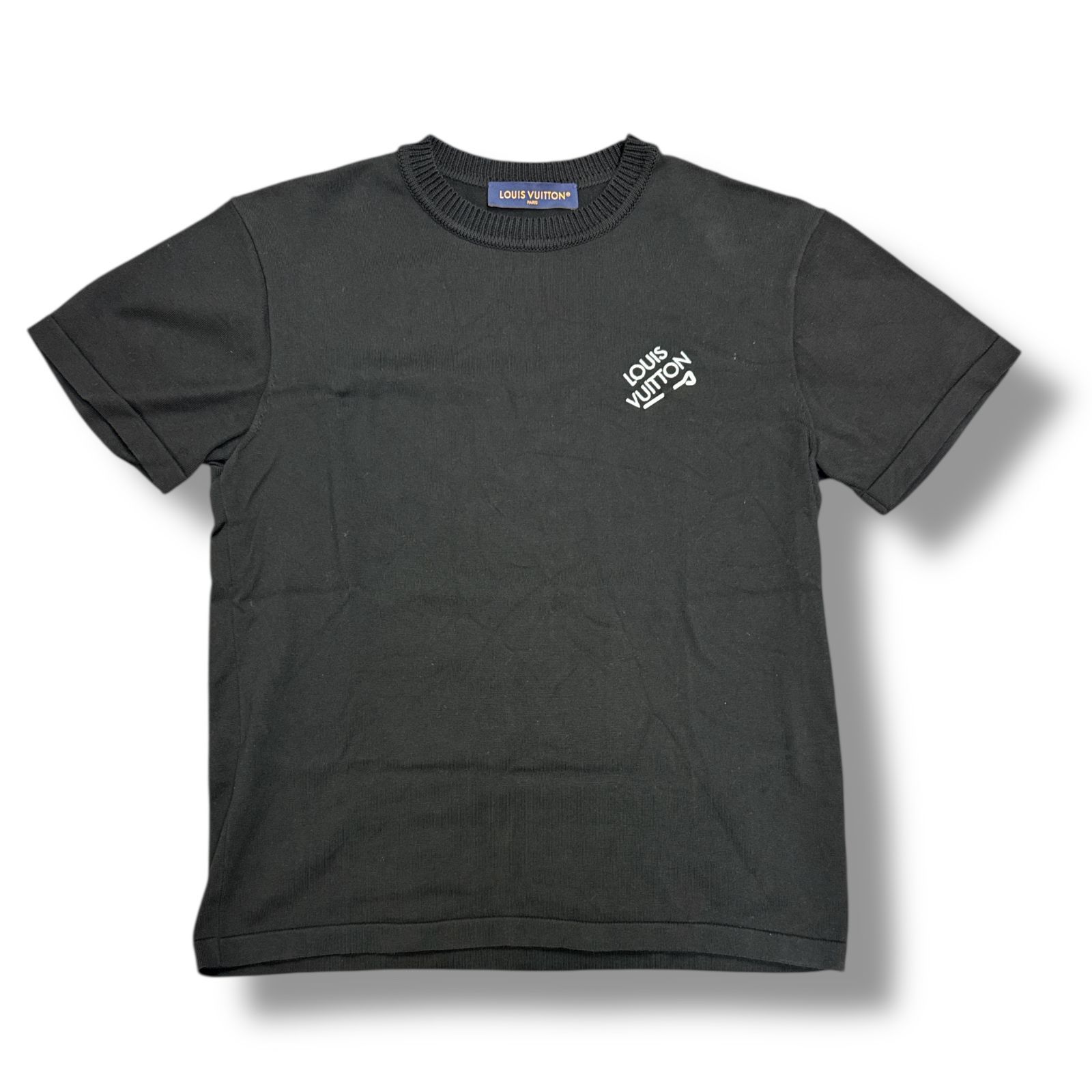 国内正規 LOUIS VUITTON シグネチャーロゴニットTシャツ ニットソー