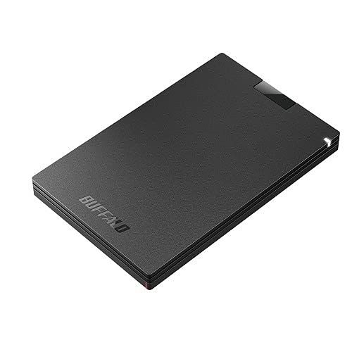 BUFFALO USB3.2 Gen1 Type-A MiniStation SSD SSD-PG1.0U3-BC ブラック