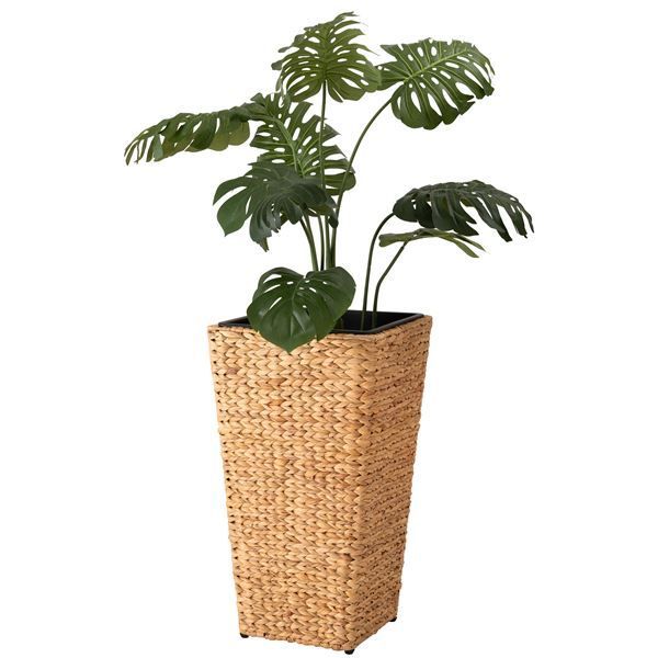 品質保証で、高速配送！ プランター 角 ハイタイプ L 約幅37×奥行37×高さ65.5cm 鉢カバー 鉢 ウォーターヒヤシンス アジアンテイスト