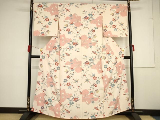 平和屋着物■上質な小紋　花間道　逸品　未使用　an2511 平和屋着物□上質な小紋 花間道 逸品 未使用 an2511