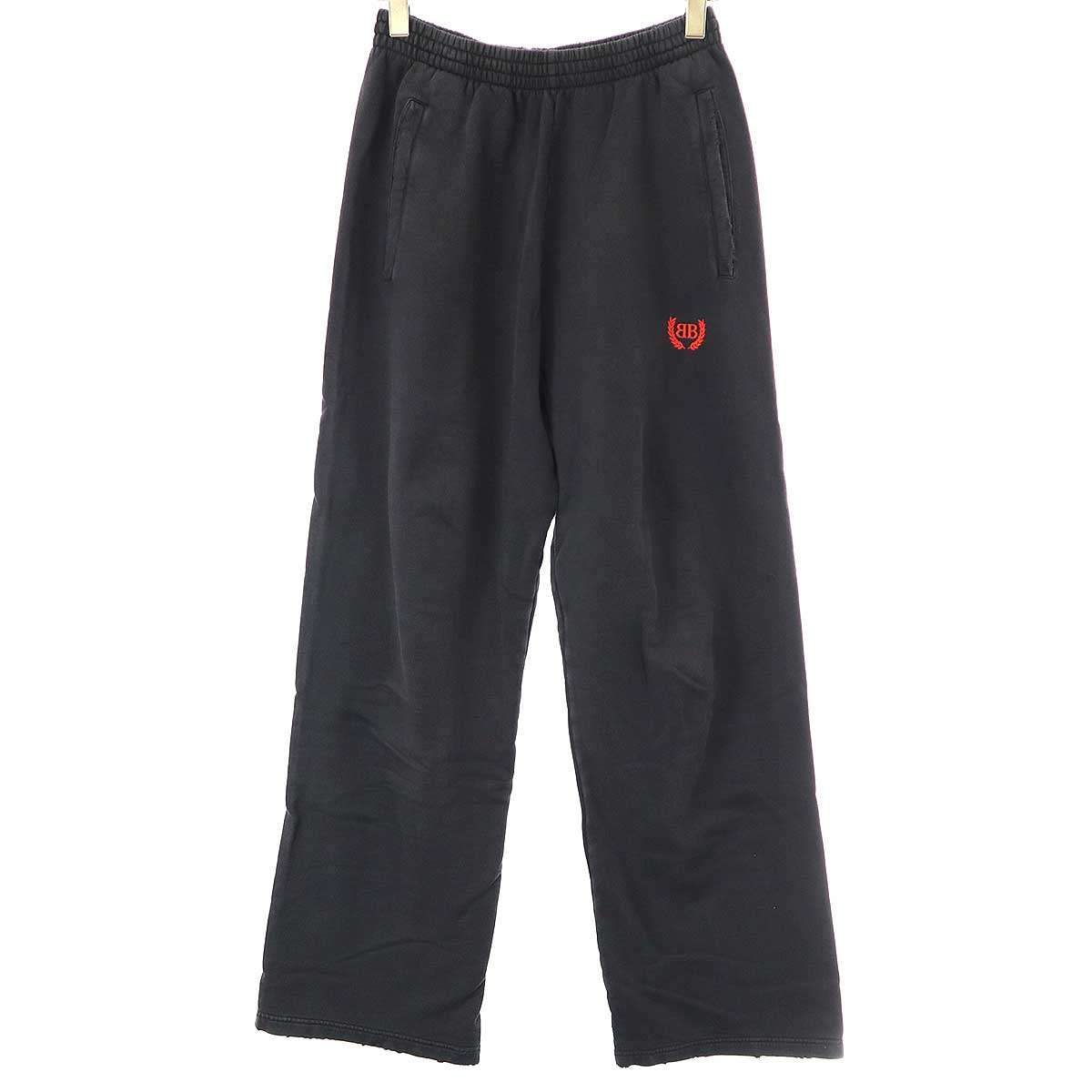 BALENCIAGA バレンシアガ 25SS Laurel Baggy Sweatpants バギースウェットパンツ 740028 TSVC6 チャコール S