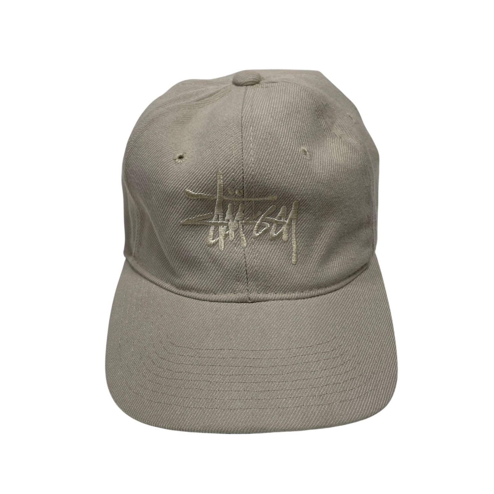 ◇中古品◇ステューシー USA製 初期 80s STUSSY ロゴ刺繍 キャップ 