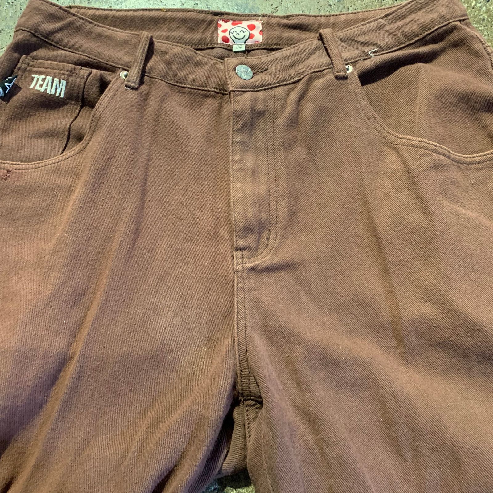 STAR TEAM CARPENTER JEANS ブラウン 34 スターチーム カーペンター