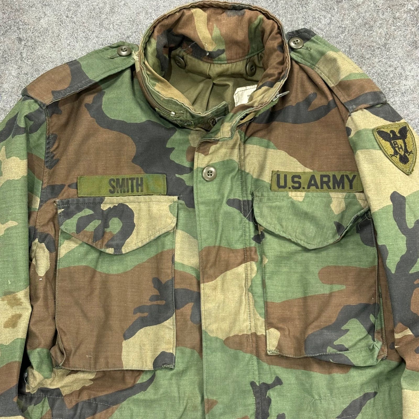 80s 1982年 WINFIELD SERVAL ZIP Military Jacket M-65 US.ARMY