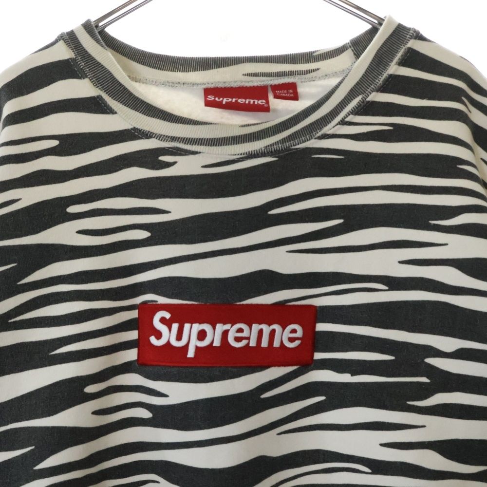 【Supreme】 テキスト ロゴ クルーネック スウェット Supreme ロゴ クルーネックスウェット BLACK(黒)