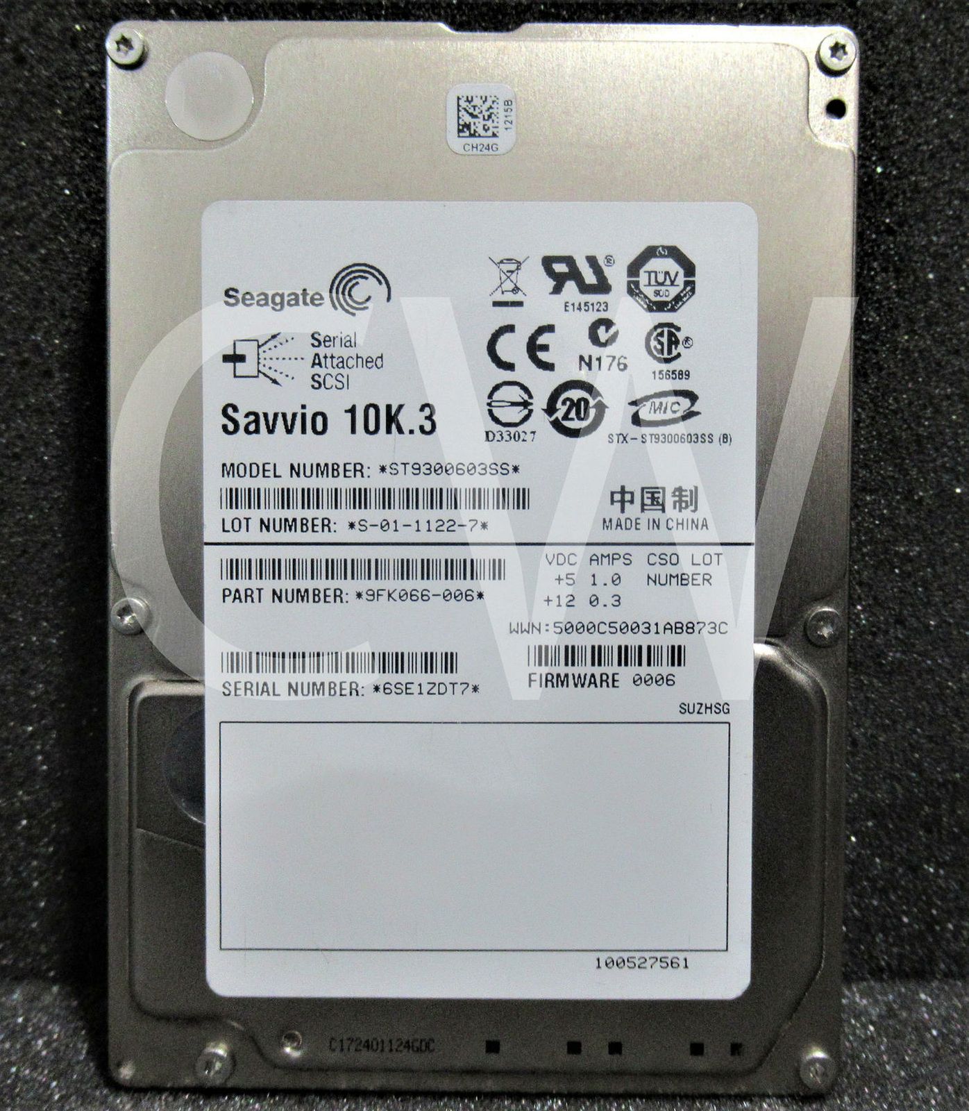 ST9300603SS Seagate 9FK066-006 300GB 10K RPM 6Gb|s 2.5 SAS HDD Hard Drive