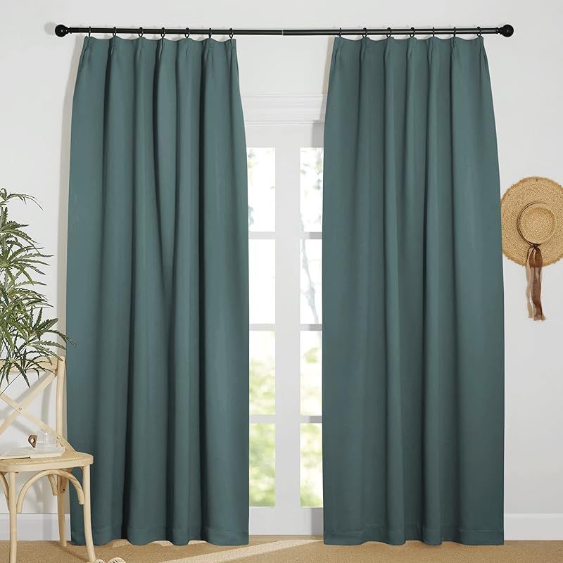 NICETOWN 遮光カーテン 100cm×200cm ライトグレー 2枚セット NICETOWN遮光カーテン 二重層遮光 カーテン ティック 100ｘ200CM カーテン