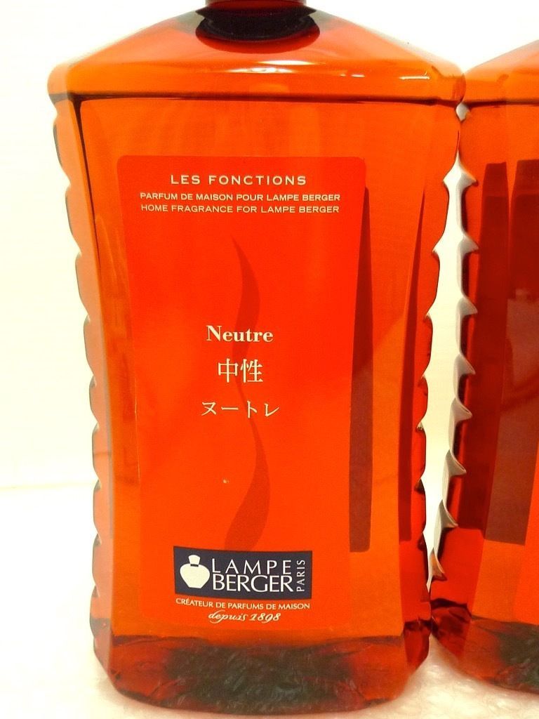 新品 ランプベルジェ アロマオイル 4本セット ヌートレ 中性 1000mL