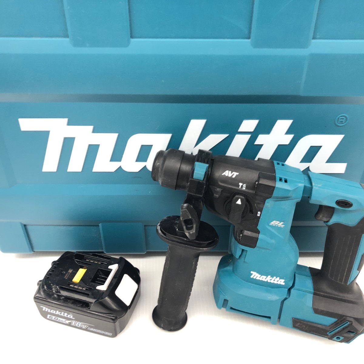 ДД MAKITA マキタ ハンマドリル 程度A 充電池1個 ケース付 コードレス式 18v 2回|0％|0％ HR183D ブルー 目立った傷や汚れなし