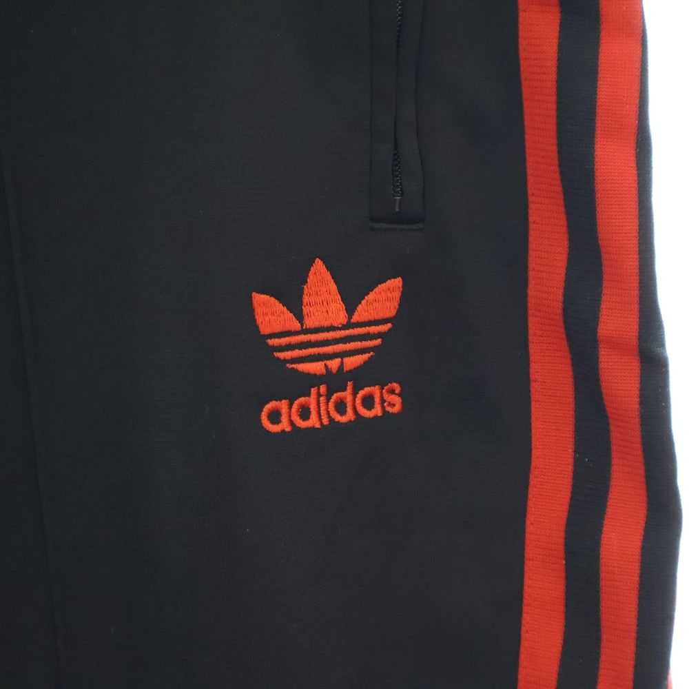 adidas - adidas　アディダス　トラックパンツ　ロゴ刺繍　ポリ　万国旗タグ　B033 90s 万国旗タグ adidas トラックパンツ 刺繍ロゴ チャコール