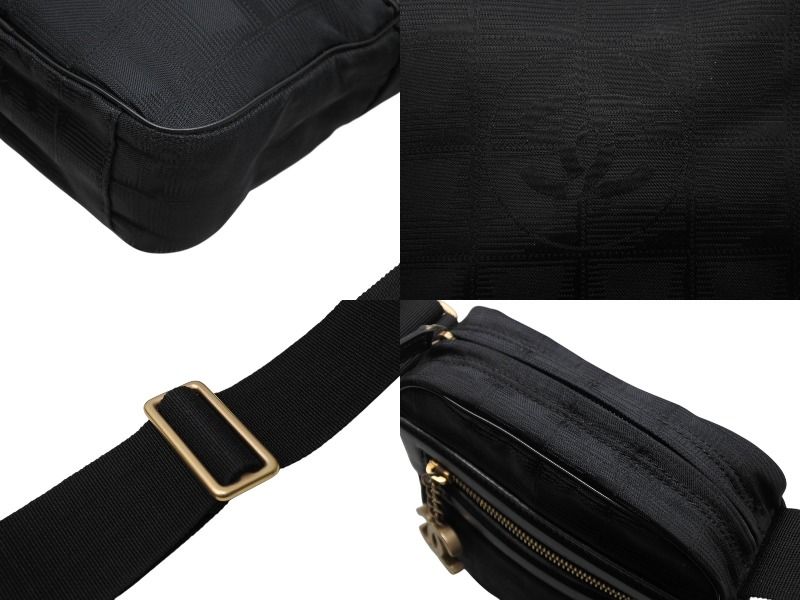 極美品 CHANEL シャネル ニュートラベルライン ショルダーバッグ ココマーク 11番台 A30913 ナイロン ブラック ゴールド金具 中古 4b003675 CHANEL - 極美品 CHANEL シャネル ニュートラベルライン ショルダー