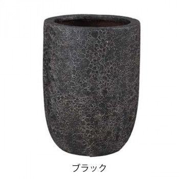 グリーンポット 植木鉢 ラヴァライト トールラウンド ブラック 32cm EB-VL3245BK