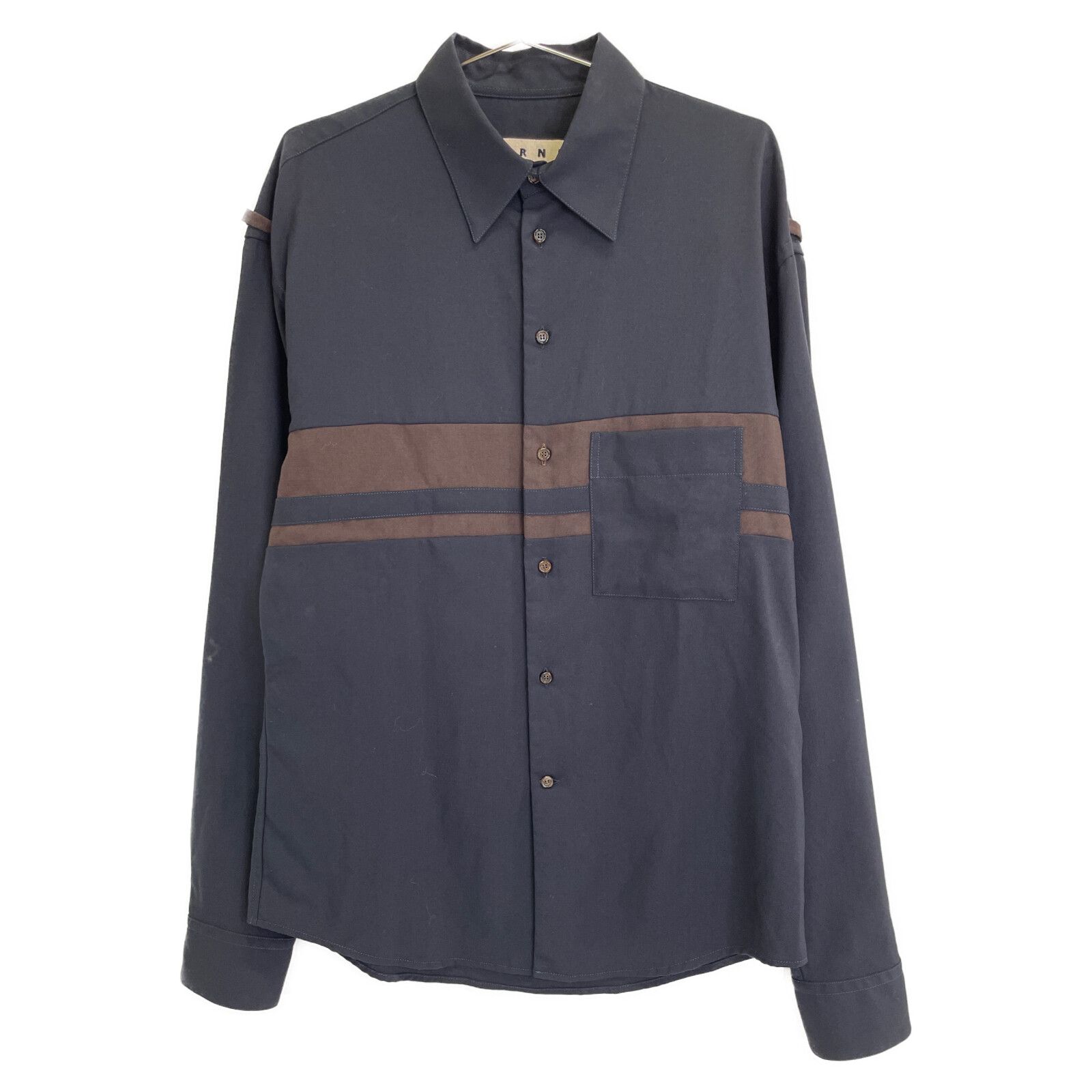 MARNI 22SS ウールトロピカル オープンカラー 半袖シャツ マルニ