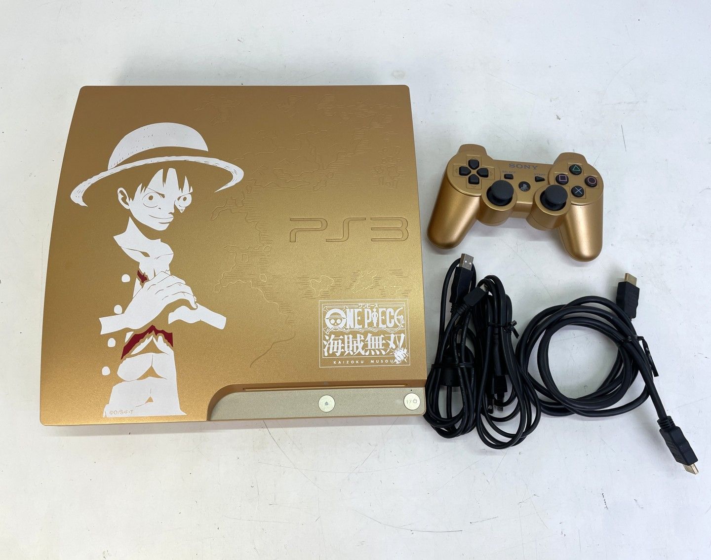 01w-4224 〇 プレイステーション3 本体 CECH-3000B ワンピース海賊無双 GOLD EDITION 動作 済み