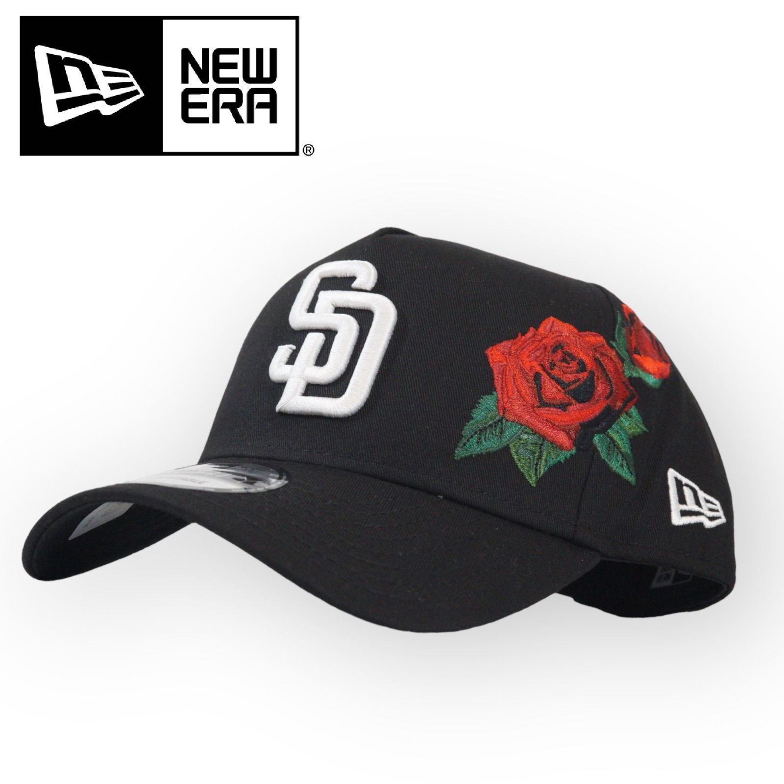 日本未発売　正規品NEW ERA San Diego Padres A-FRAME Rose Cap　ローズ刺繍デザイン　Cap 海外限定　ダルビッシュ　タティスJr