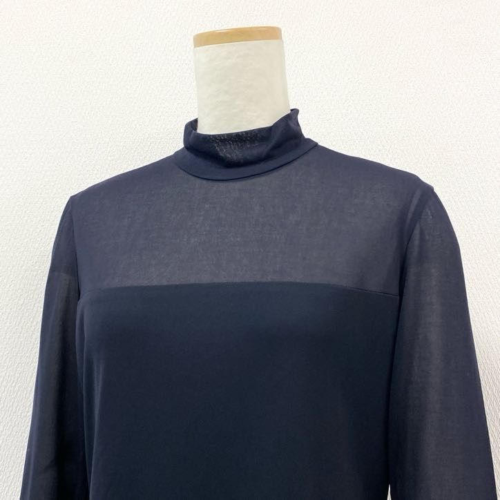 LEONARD - い788超美品　レオナールファッション　カットソー　七分袖　L　カンカン素材 美品☆レオナール LEONARD 7分袖 カットソー カンカン素材