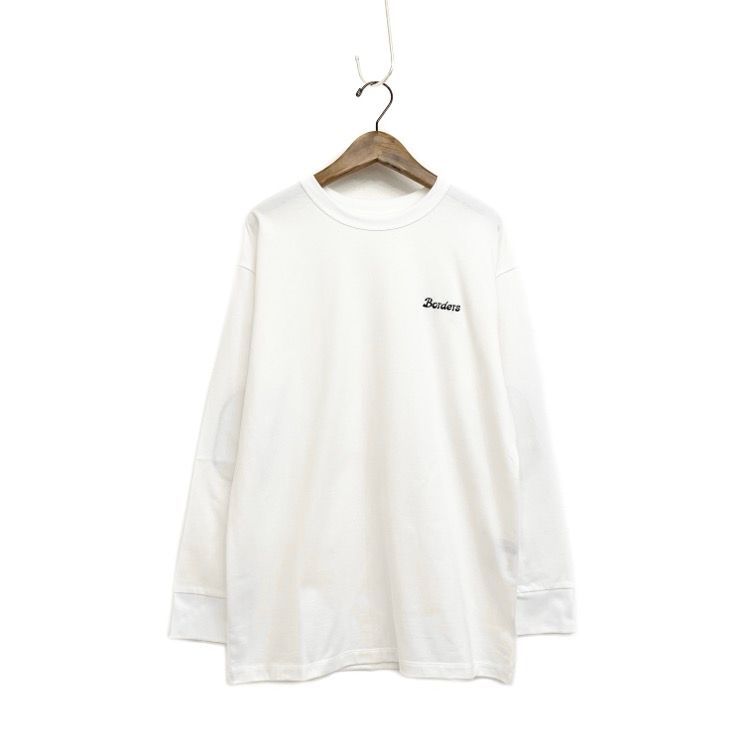 borders at balconyエルボーパッチロングカットソー