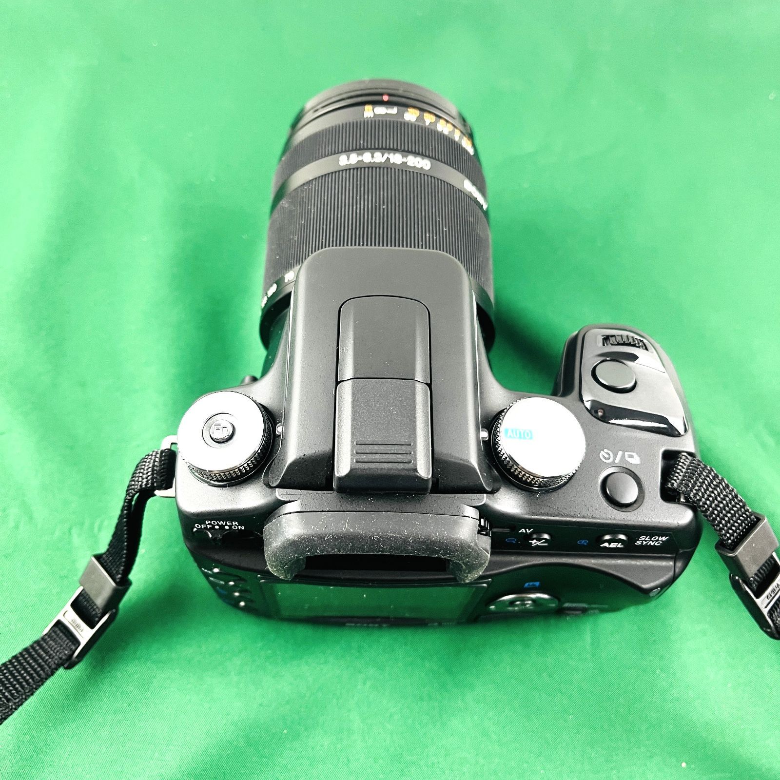 ◇【動作未確認／本体美品】ソニー デジタル一眼カメラ α100 アルファ100 DSLR-A100 ブラックボディ ハンドストラップ USBケーブル  αオレンジロゴ レンズキャップ レンズフード USBケーブル ケース SONY - メルカリ