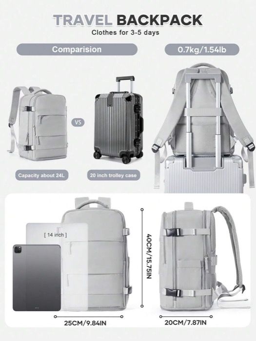バッグ メンズ バックパック 大型トラベルバックパック メンズ レディース ビジネスラップトップバックパック キャビンバッグ 40x20x25 機内持ち込み可 防水バックパック マルチファンクション 独立シューズ収 KARIMZIABAT_FR