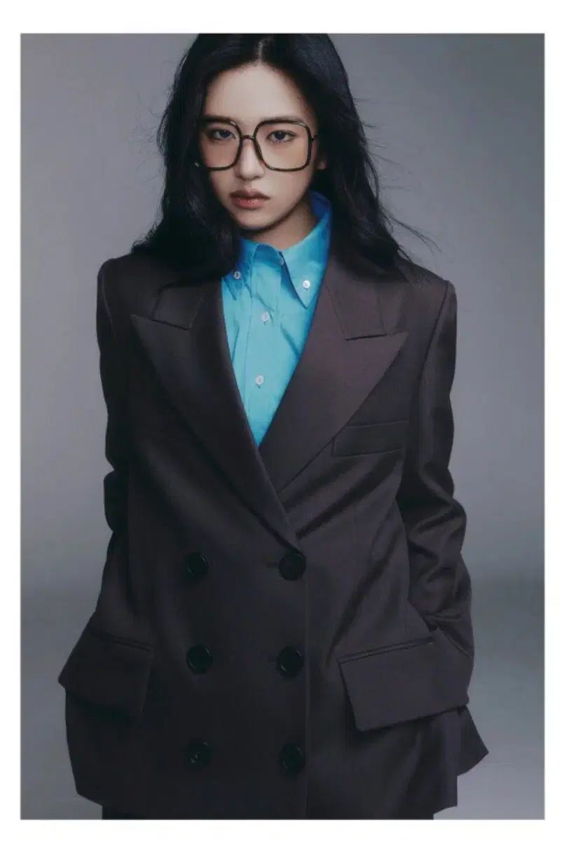 LUCKY CHOUETTE ラッキーシュエトゥ カラ ダブル ジャケット パンツ セットアップ 2ピース 36 ダークブラウン グレー