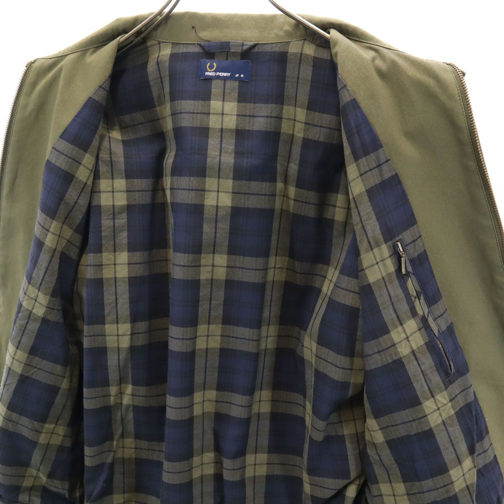 フレッドペリー スイングトップ M カーキ FRED PERRY ハリントン