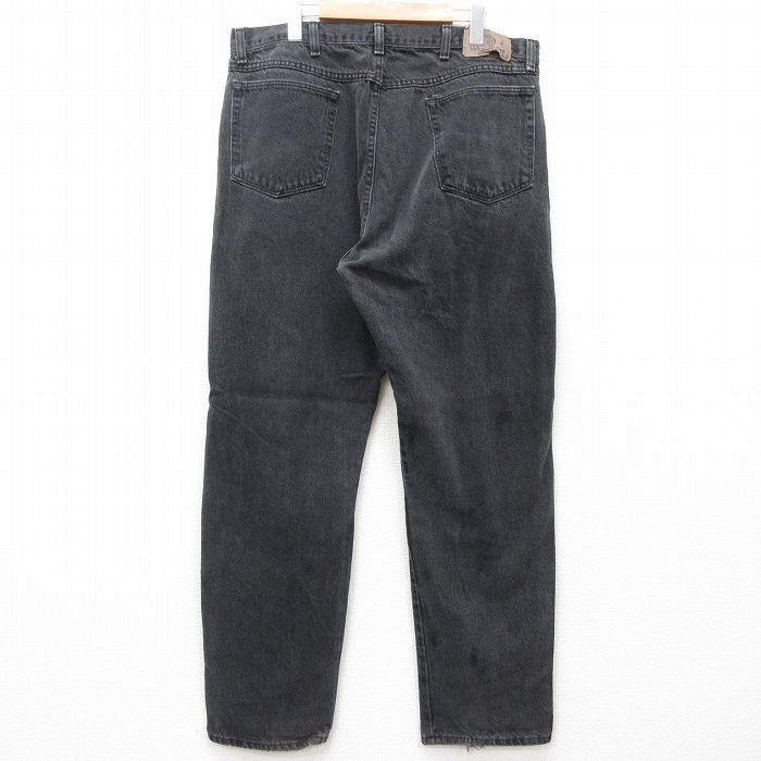 W36/古着 ラングラー ジーンズ メンズ 00s 黒 ブラック デニム spe