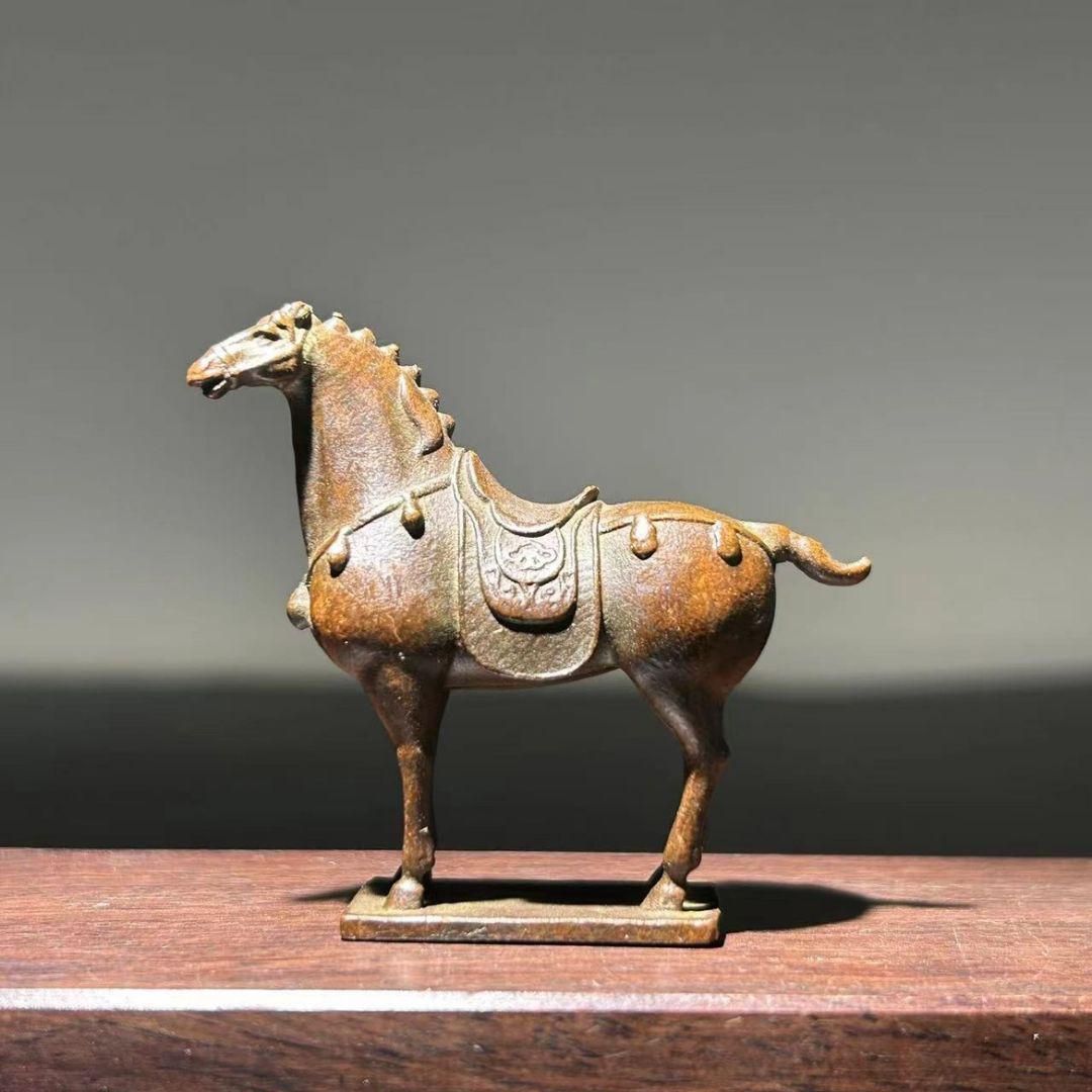銅器  馬上封侯 書房 オフィス机面  茶台 茶寵 装飾品 工芸品 美術品 置物 銅製 唐馬 茶台茶寵 卓面 置物 装飾品 工芸品 置物 - メルカリ