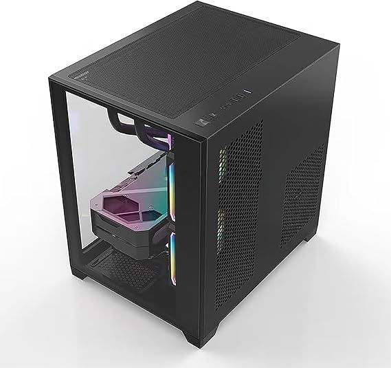 pcケース ミドルタワー pcケース 強化ガラスモデル micro-atx