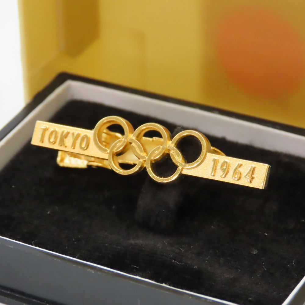 中古】 1964年 東京オリンピック 記念 ネクタイピン タイバー ゴールド