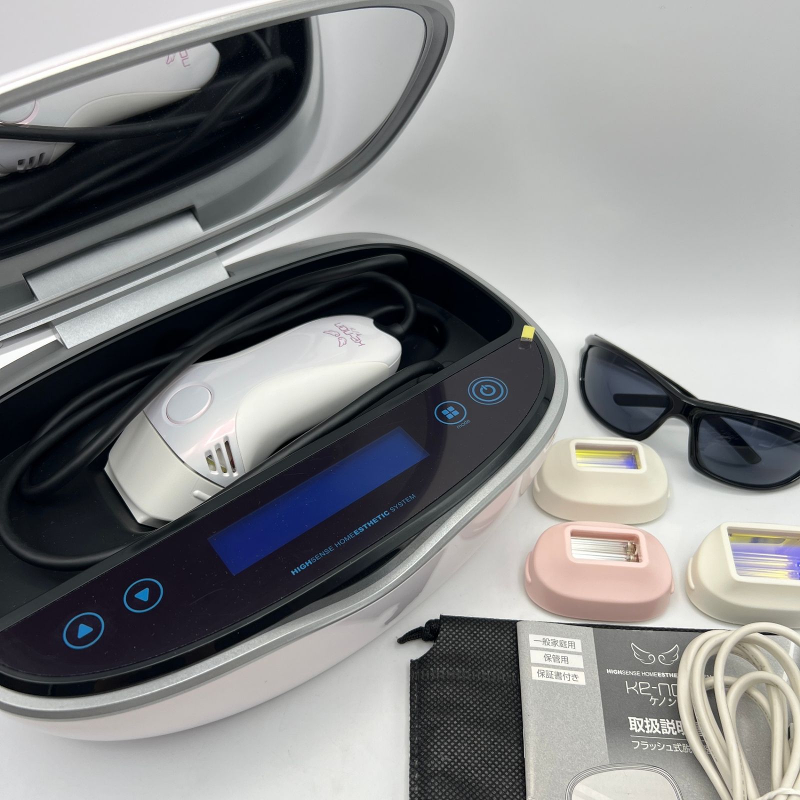 ケノン Ver.8.0 カートリッジ4点 ストロング エクストラ スキン スーパープレミアム 脱毛器 kenon 本体
