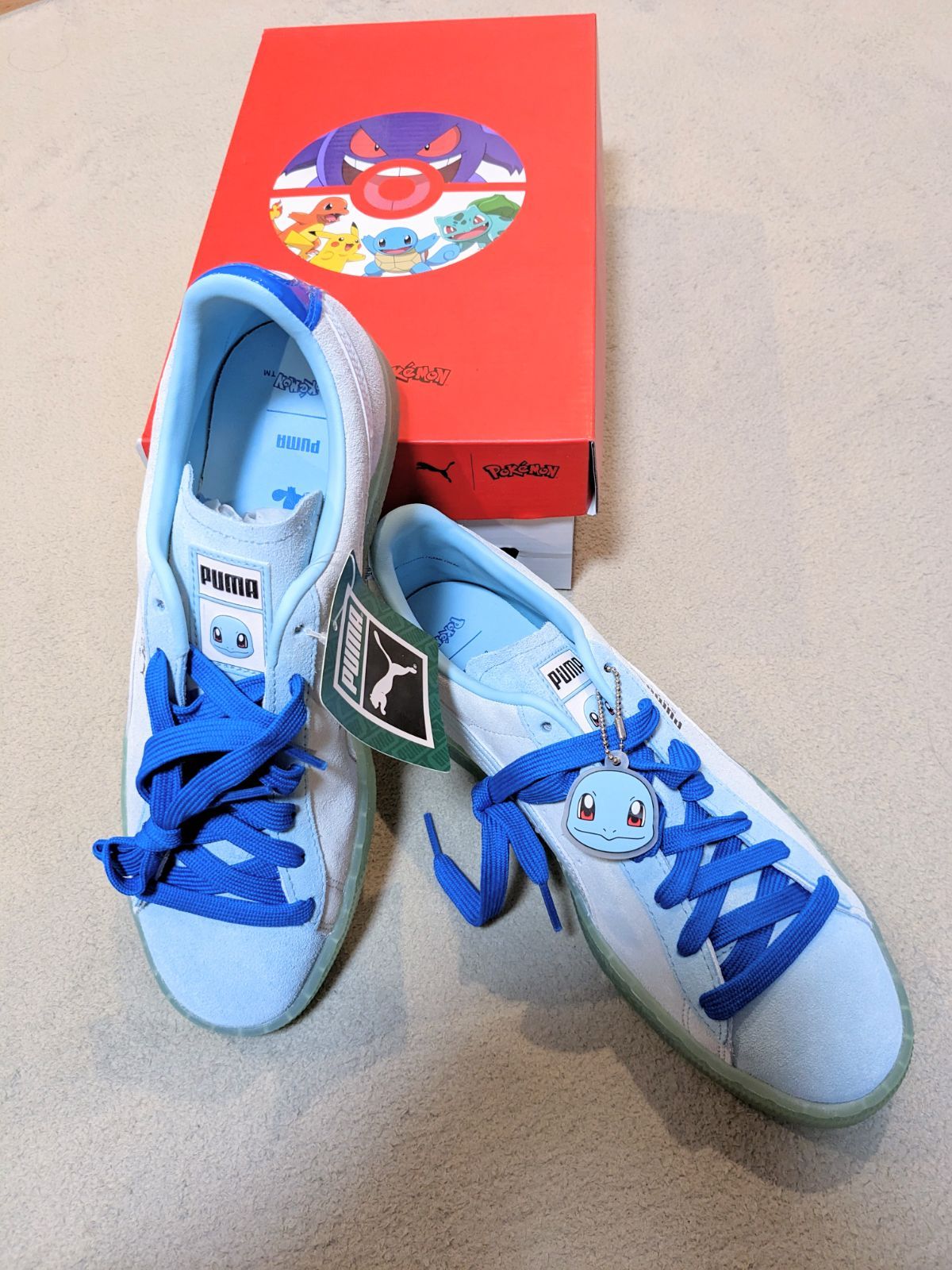 プーマ 新品 ポケモン コラボ ポケットモンスター ゼニガメ スウェード  