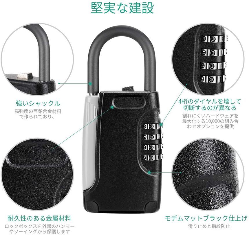 Amazon.co.jp: セキュリティ キーボックス 壁掛け 鍵 ボックス