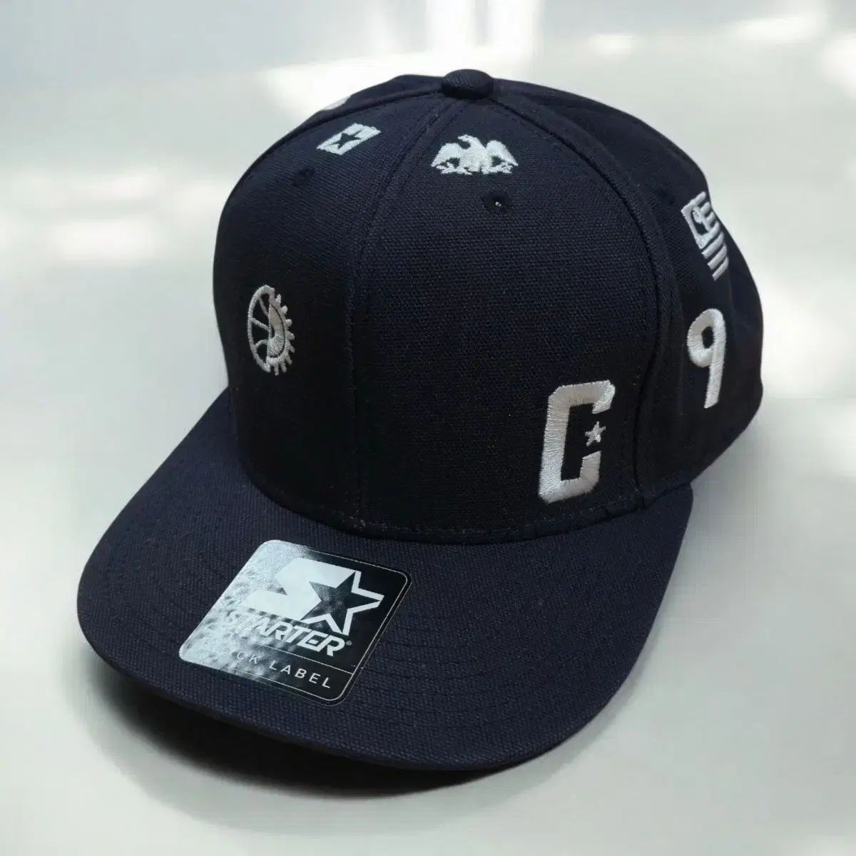 スターター x Carhartt カーハート wip マルチパッチ ネイビー キャップ