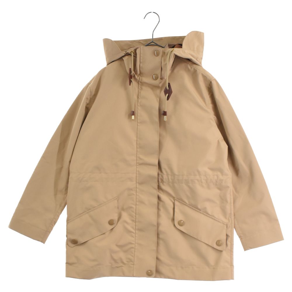 BURBERRY バーバリー THE SANDRINGHAM フード裏地チェックジップアップジャケット 3875043 ブラウン BURBERRY (バーバリー) THE SANDRINGHAM フード裏地チェックジップ