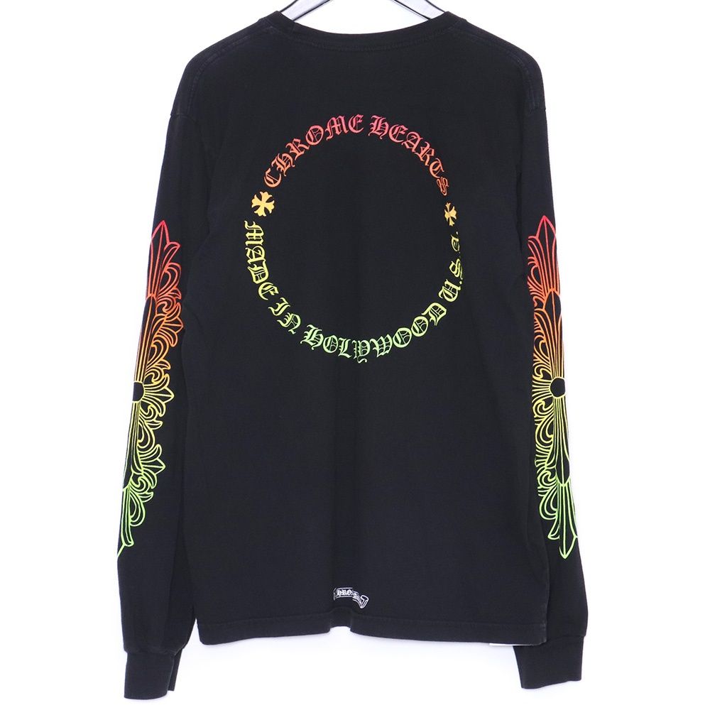 CHROME HEARTS Back Grad Circle Logo L/S Tee Lサイズ