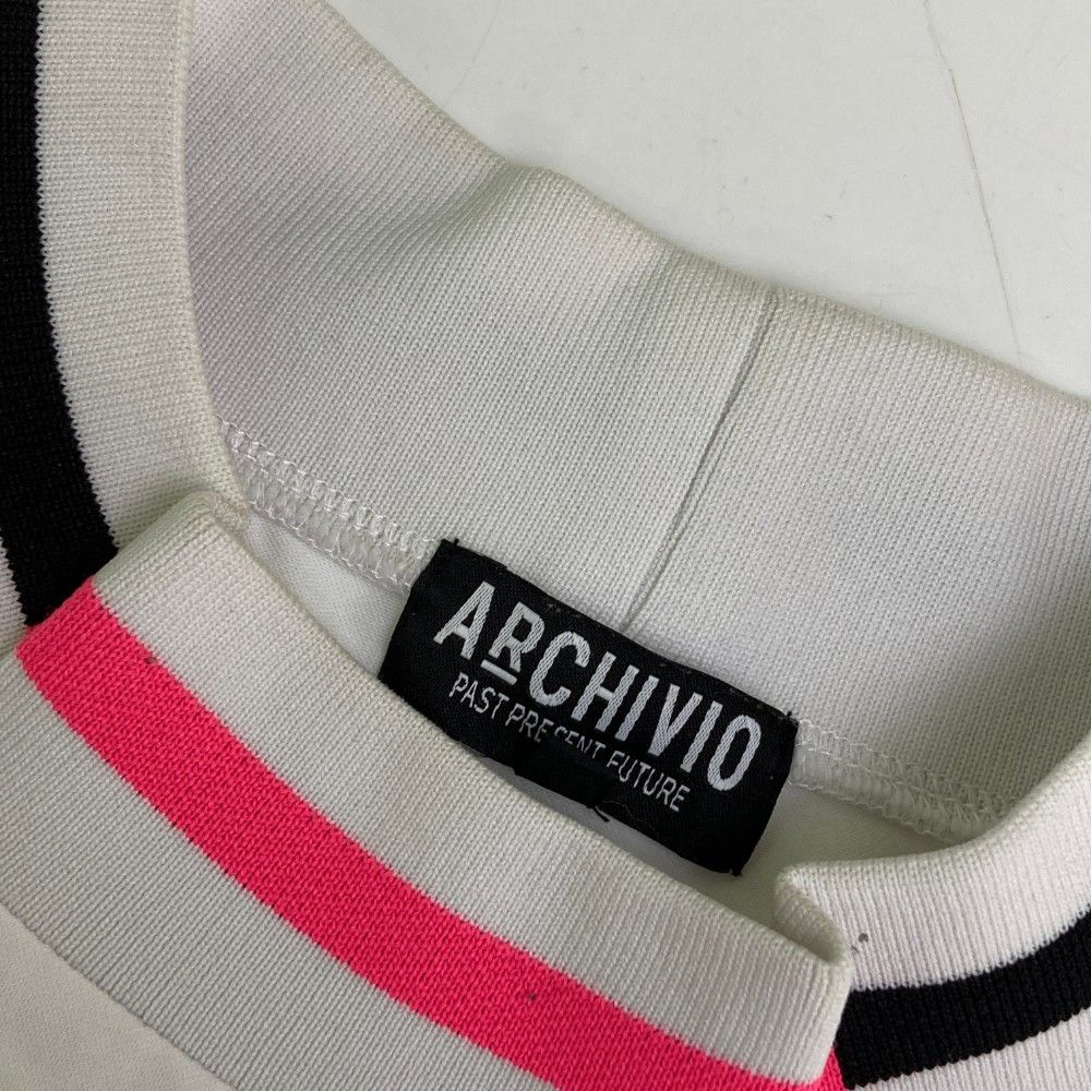 サイズ：48 ARCHIVIO アルチビオ A269408 モックネック 半袖Tシャツ  ホワイト系 [240101462996] ゴルフウェア メンズ ストスト archivio アルチビオ A269408 メンズ 半袖 モックネックシャツ