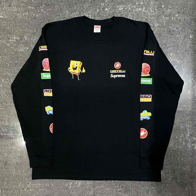 Supreme 25ss SpongeBob Castelli Racing L/S Tee SIZE-XL