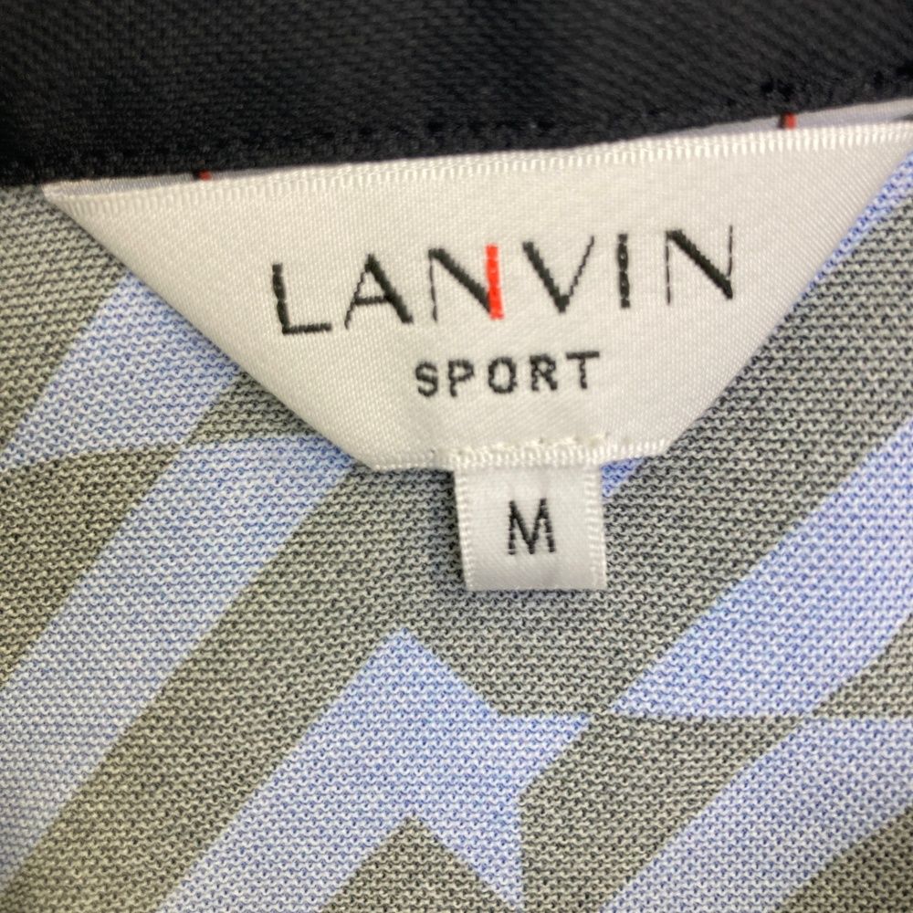 サイズ：M LANVIN SPORT ランバン スポール ; ハーフジップ 半袖