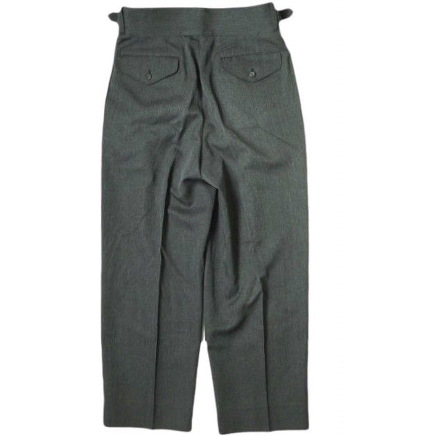 THE RERACS ザ リラクス 21AW 日本製 GURKHA SLACKS 2タック グルカスラックス 21FW-REPT-122-2-J 48  チャコールグレー パンツ ワイド ボトムス mc68656 - メルカリ